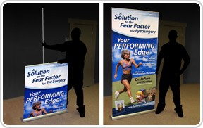RETRACTABLE BANNER STAND SAMPLE